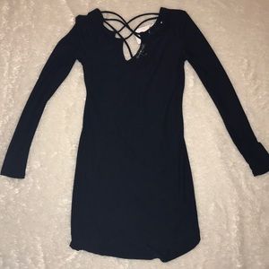 Black mini dress